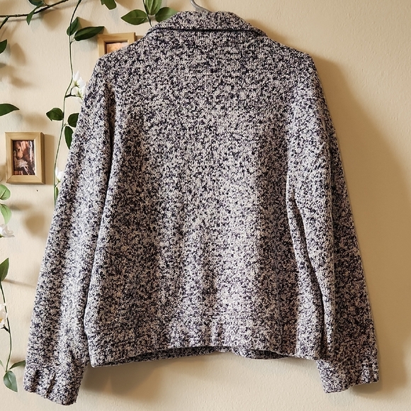 Aerie - Navy Boucle Jacket - M - Picture 7 of 8